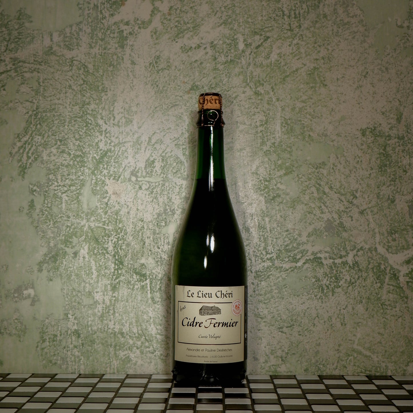 Dry cider LE LIEU CHERI CIDRE BRUT FERMIER, 0.75L, France