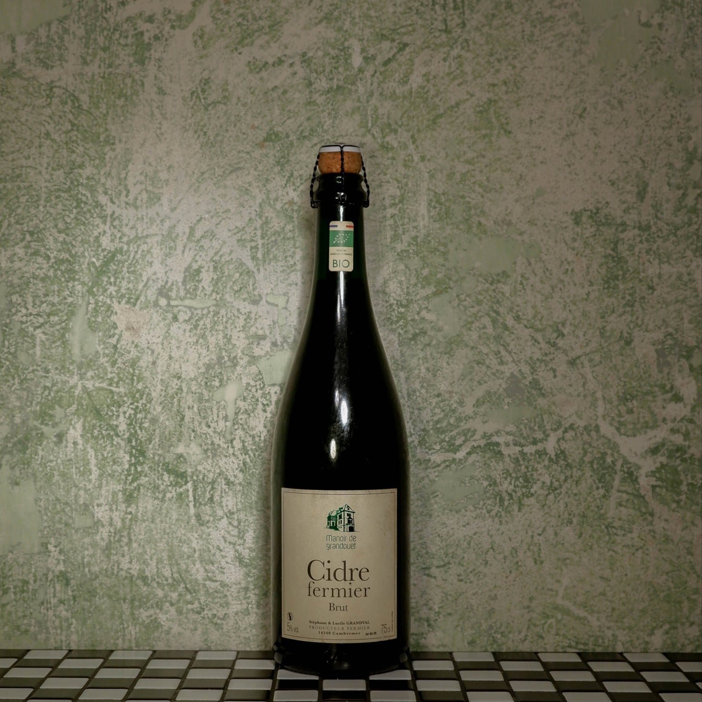 Dry cider GRANDVAL CIDRE BRUT FERMIER BIOLOGIQUE, 0.75L, France