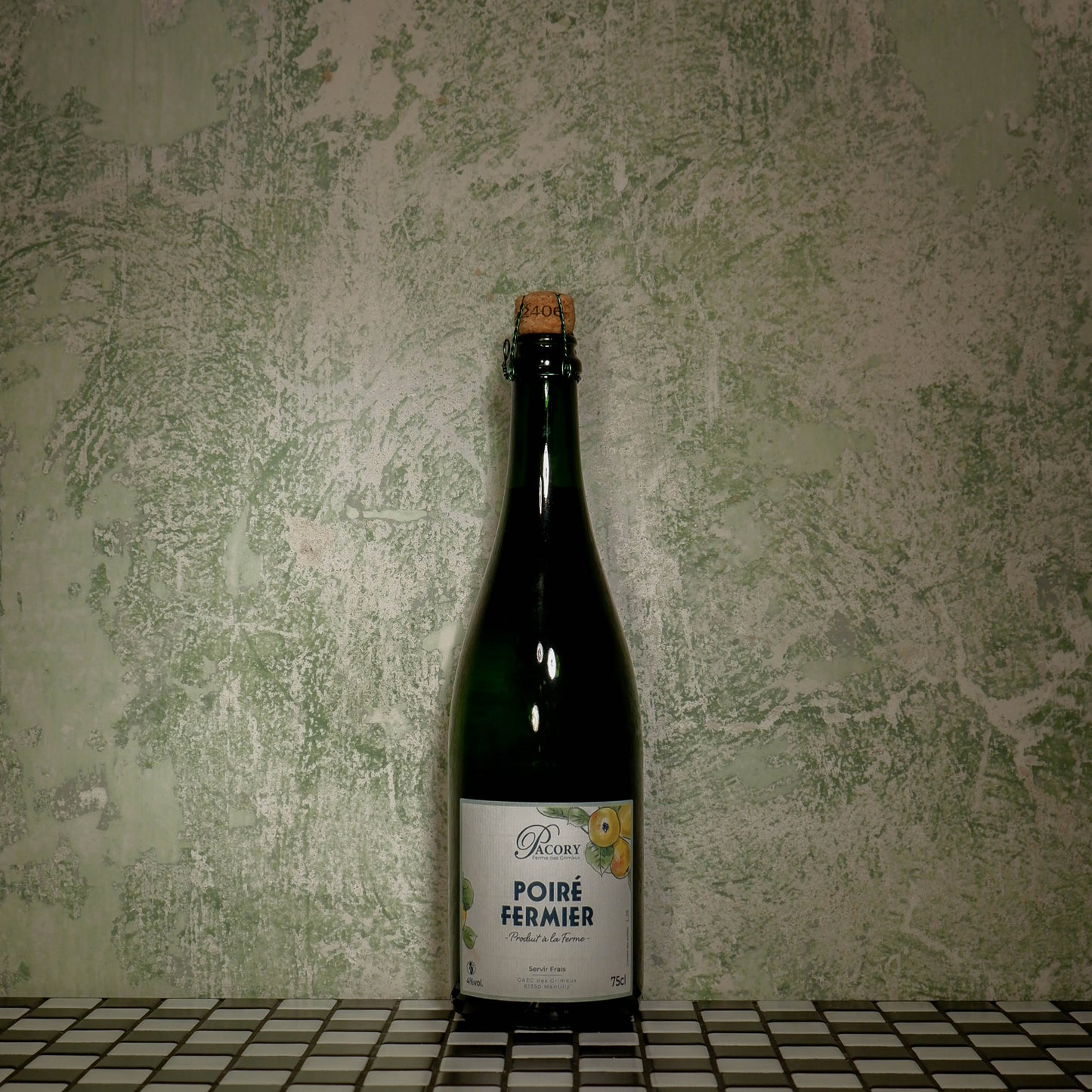 Dry cider PACORY POIRE FERMIER, 0.75L, France
