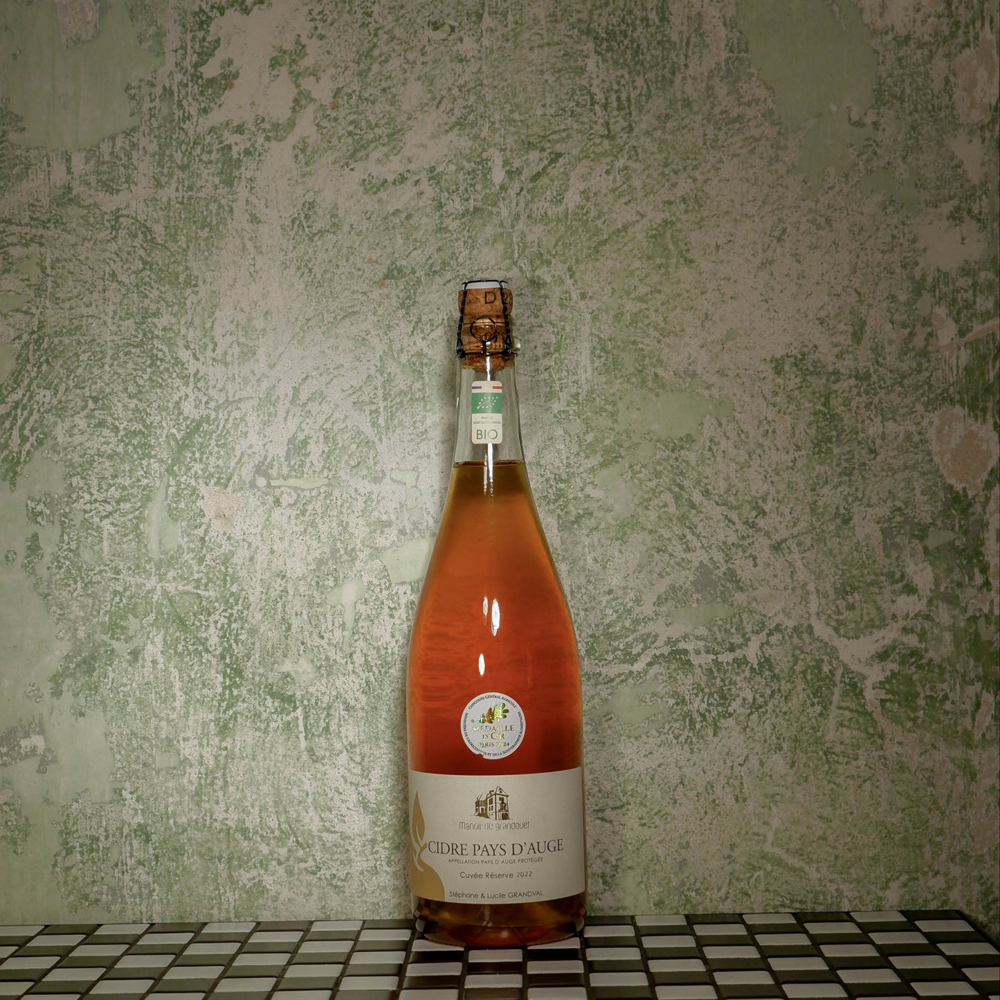 Semi-dry cider GRANDVAL ROSE RESERVE BIOLOGIQUE, 0.75L, France