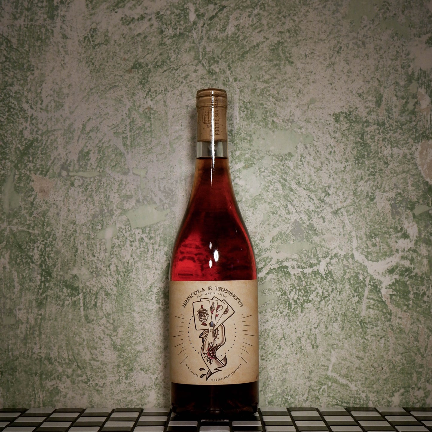 Dry rose wine BRISCOLA E TRESSETTE 2022, 0.75L, Italy