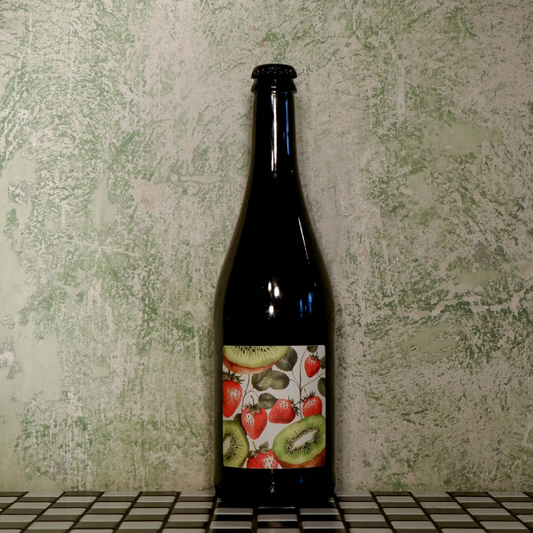 Fermentuotas arbatos gėrimas KIWI & STRAWBERRY KOMBUCHA, 0.75L