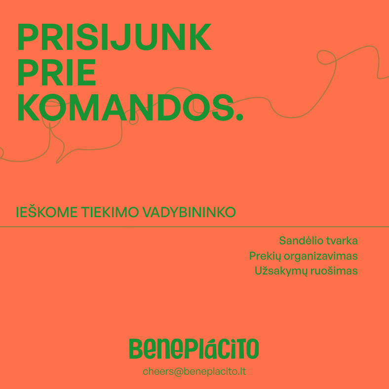 IEŠKOME TIEKIMO VADYBININKO