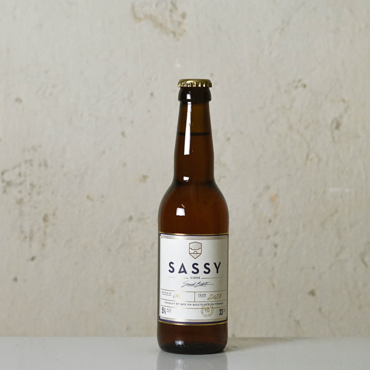Dry cider SASSY BRUT, 0.33L, France