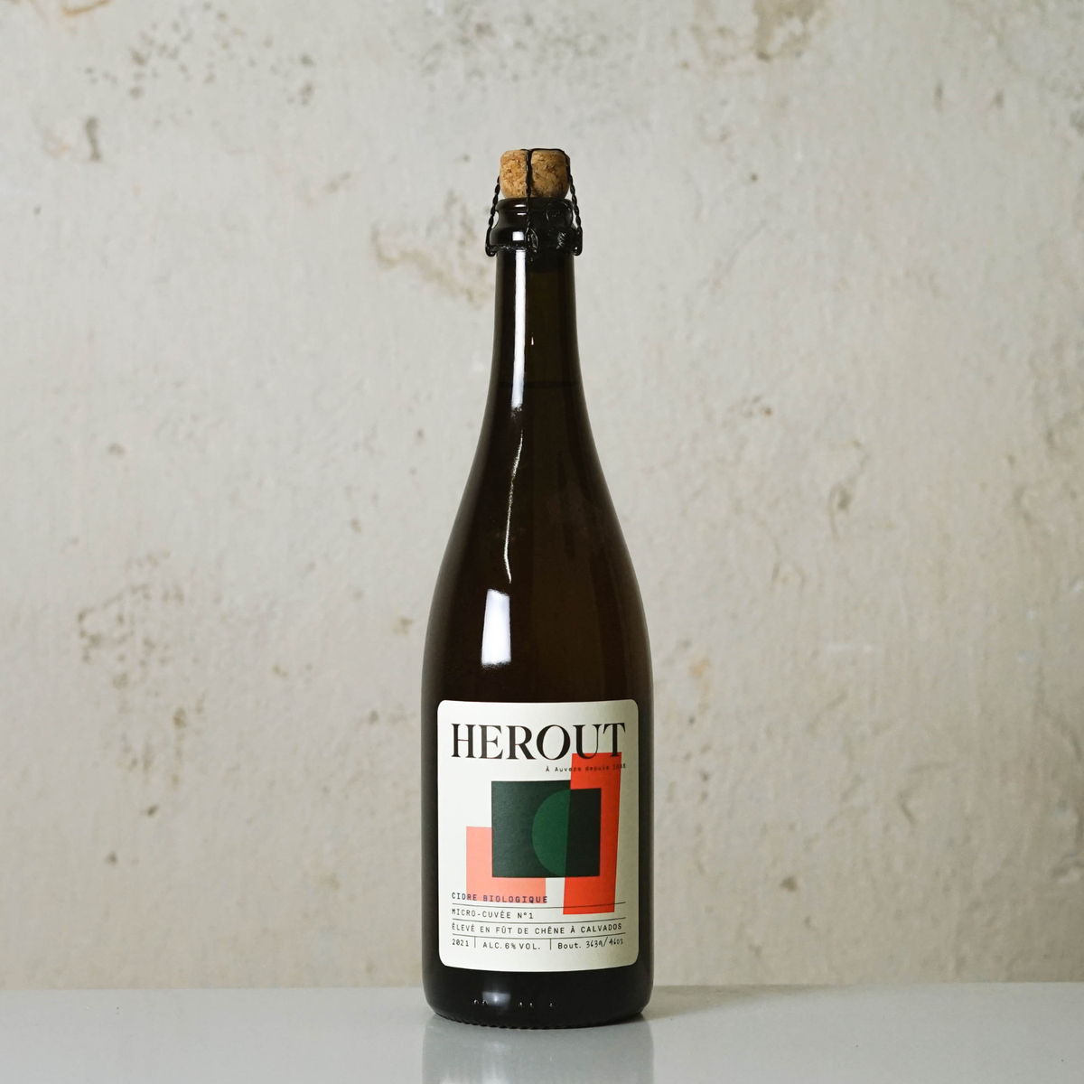 Sausas sidras HEROUT MICRO CUVEE, 0.75L, Prancūzija