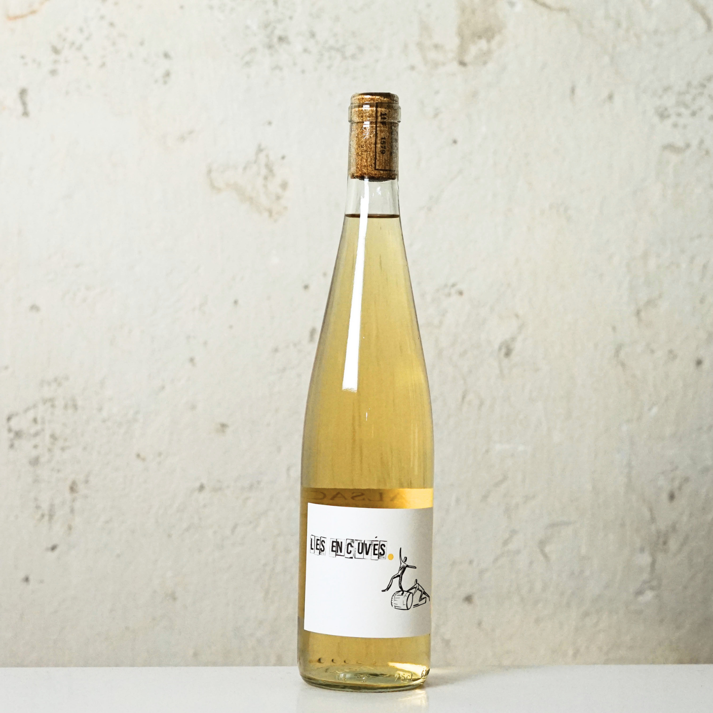 Sausas baltasis vynas LES ENCUVÉS BLANC 2023, 0.75L, Prancūzija