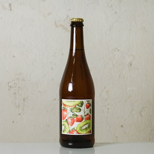 Fermentuotas arbatos gėrimas KIWI & STRAWBERRY KOMBUCHA, 0.75L